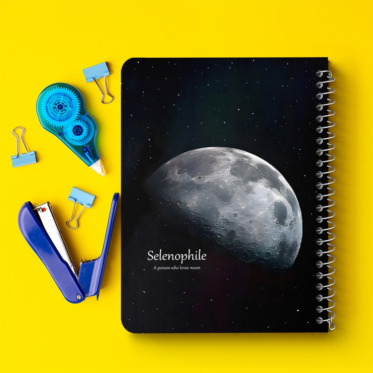 دفتر نقطه ای 50 برگ خندالو طرح ماه (Moon) کد 38085