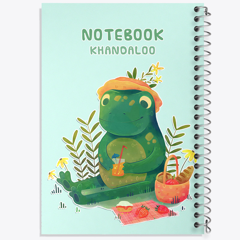 دفتر نقاشی 50 برگ خندالو طرح قورباغه کد N6572