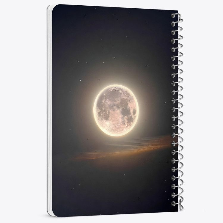 دفتر نقطه ای 50 برگ خندالو طرح ماه (Moon) کد 38070