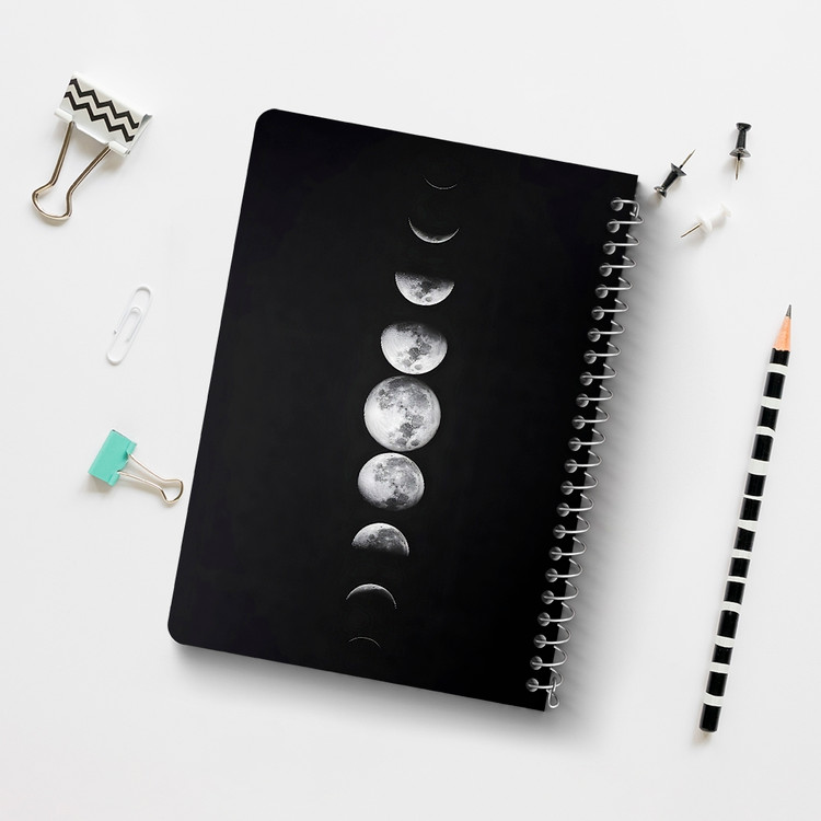 دفتر نقطه ای 50 برگ خندالو طرح ماه (Moon) کد 38065