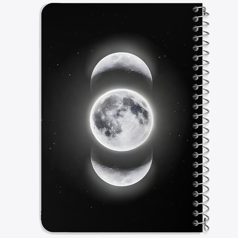 دفتر نقطه ای 50 برگ خندالو طرح ماه (Moon) کد 38061