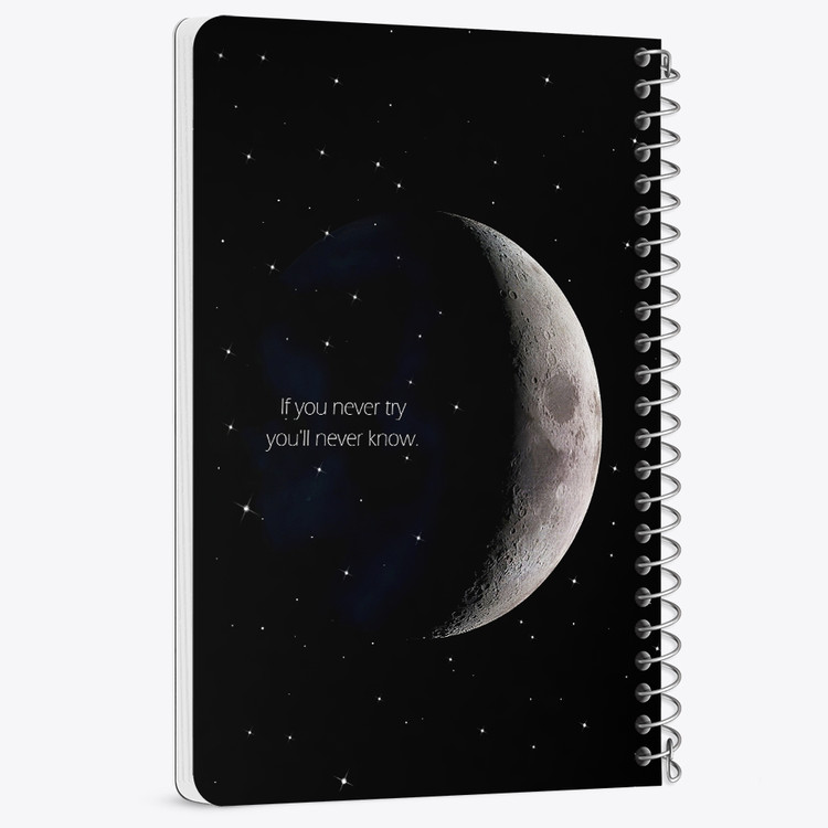 دفتر نقطه ای 50 برگ خندالو طرح ماه (Moon) کد 38059