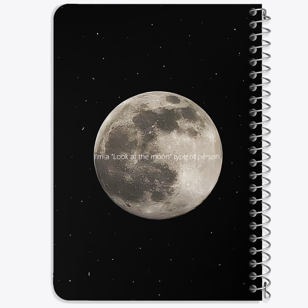 دفتر نقطه ای 50 برگ خندالو طرح ماه (Moon) کد 38054