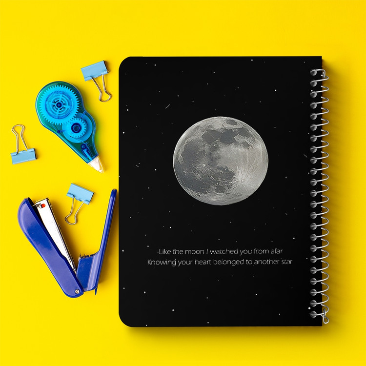 دفتر نقطه ای 50 برگ خندالو طرح ماه (Moon) کد 38052