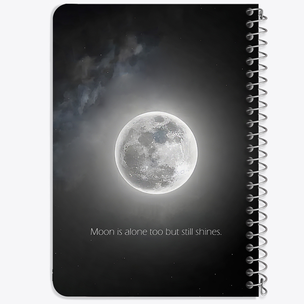 دفتر نقطه ای 50 برگ خندالو طرح ماه (Moon) کد 38050