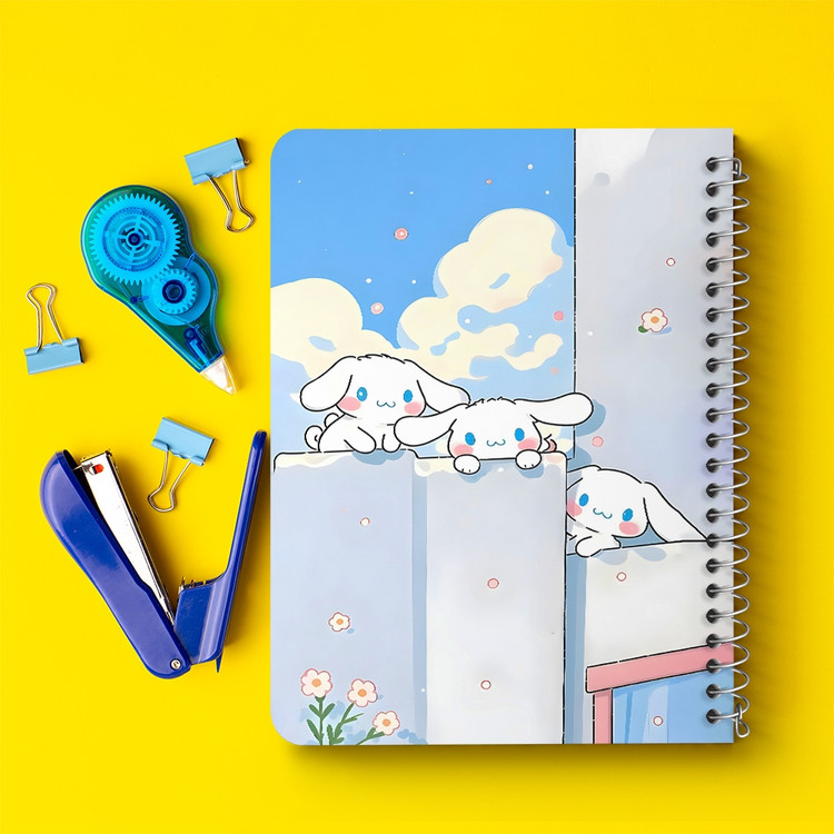 دفتر نقطه ای 50 برگ خندالو طرح سینامورول (Cinnamoroll) کد 37978