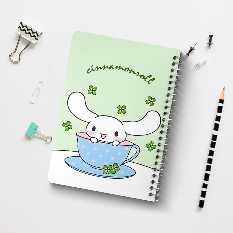 دفتر نقطه ای 50 برگ خندالو طرح سینامورول (Cinnamoroll) کد 37975
