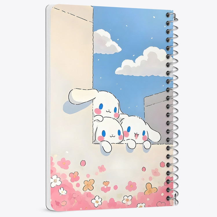 دفتر نقطه ای 50 برگ خندالو طرح سینامورول (Cinnamoroll) کد 37970