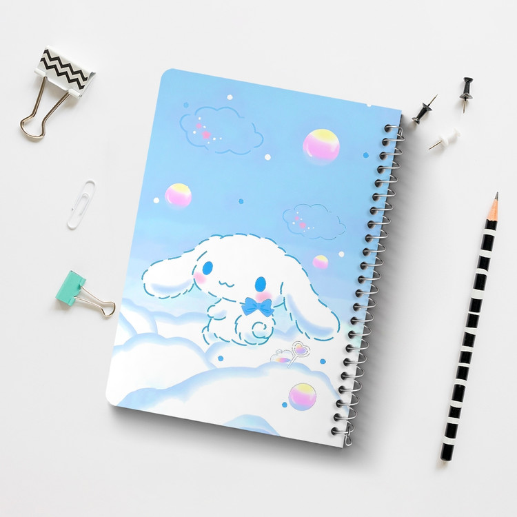 دفتر نقطه ای 50 برگ خندالو طرح سینامورول (Cinnamoroll) کد 37966