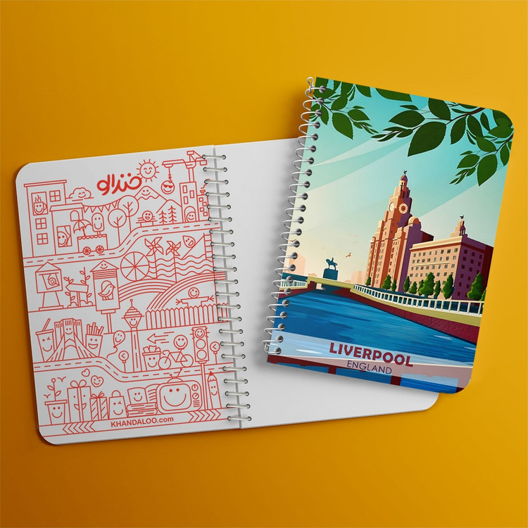 دفتر نقطه ای 50 برگ خندالو طرح لیورپول (Liverpool) کد 37716