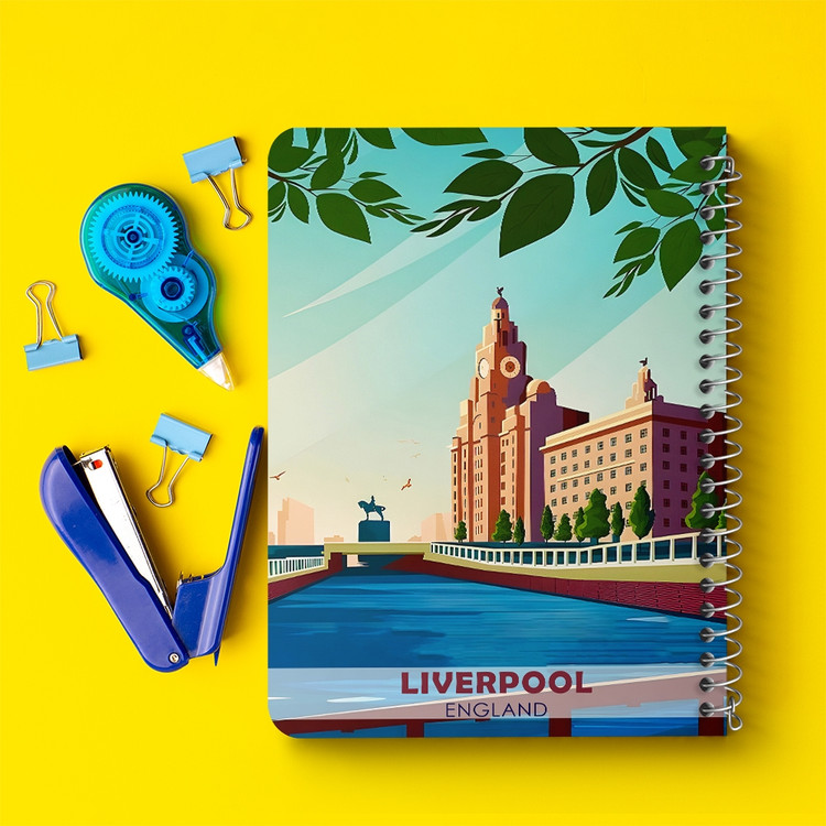 دفتر نقطه ای 50 برگ خندالو طرح لیورپول (Liverpool) کد 37716