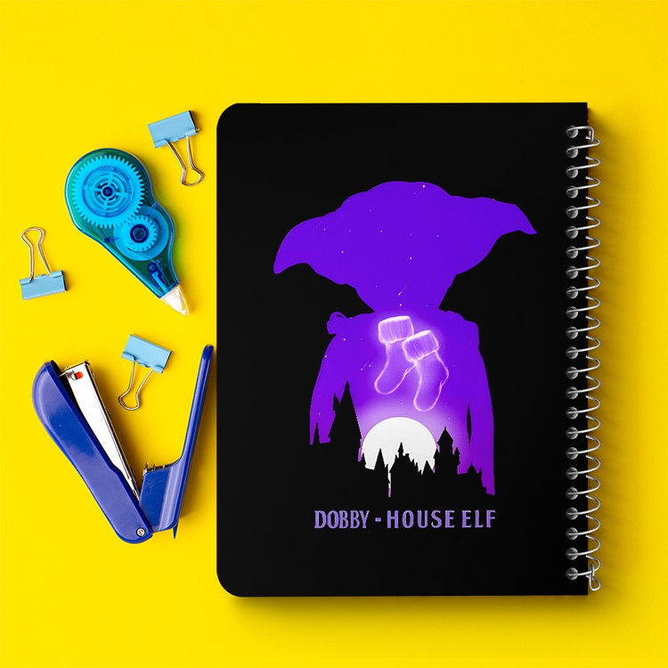 دفتر نقطه ای 50 برگ خندالو طرح دابی هری پاتر (Harry Potter) کد 37500
