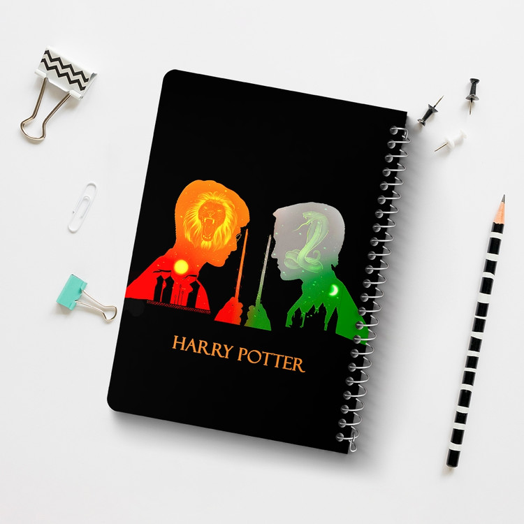 دفتر نقطه ای 50 برگ خندالو طرح هری پاتر و مالفوی (Harry Potter) کد 37497