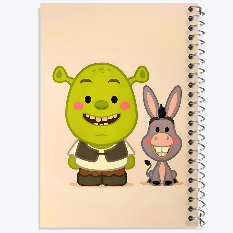 دفتر نقاشی 50 برگ خندالو طرح شرک (Shrek) کد N6464