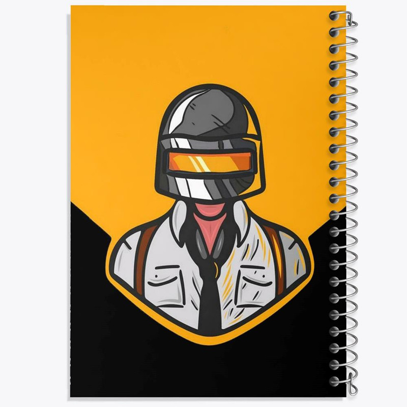 دفتر ژورنال نویسی 50 برگ خندالو مدل نقطه ای طرح بازی پابجی PUBG کد 3791