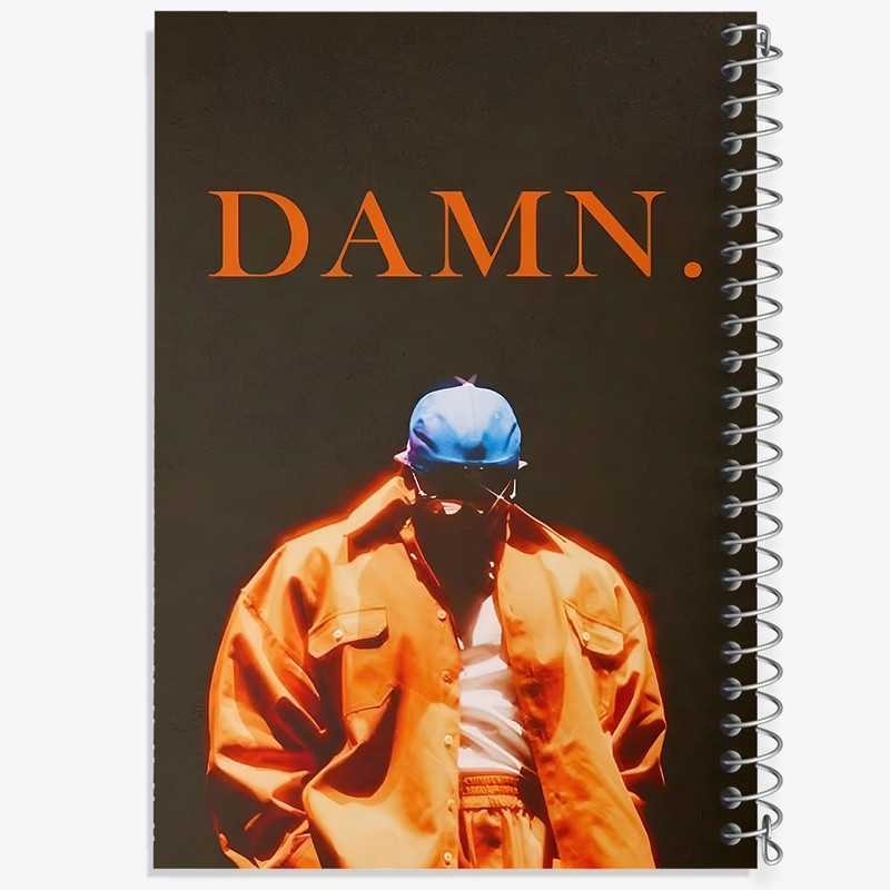 دفتر طراحی 50 برگ خندالو طرح کندریک لمار (Kendrick Lamar) کد F8768
