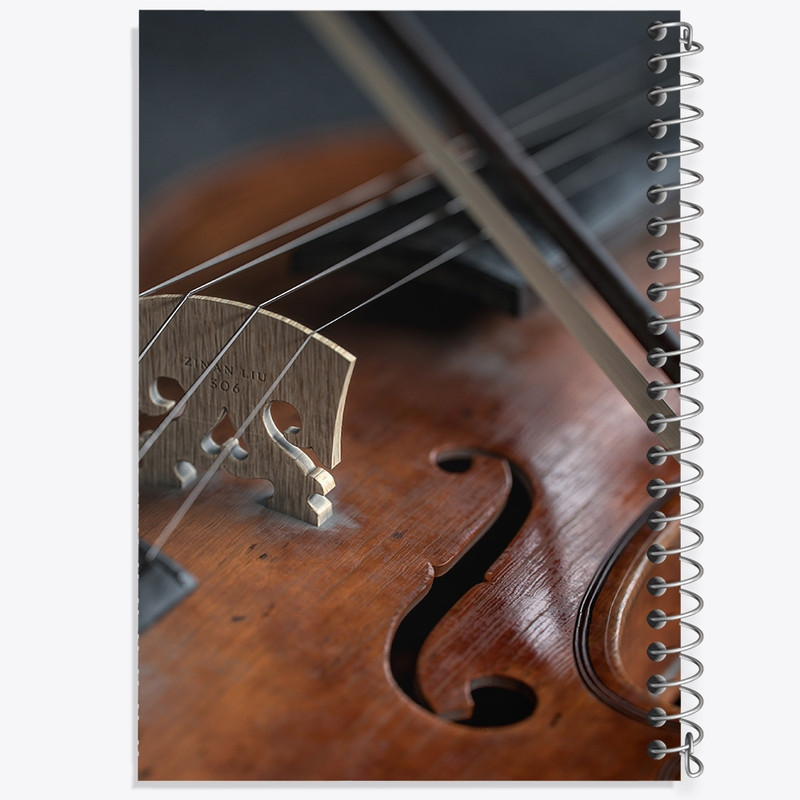 دفتر طراحی 50 برگ خندالو طرح ویولن (Violin) کد N8061