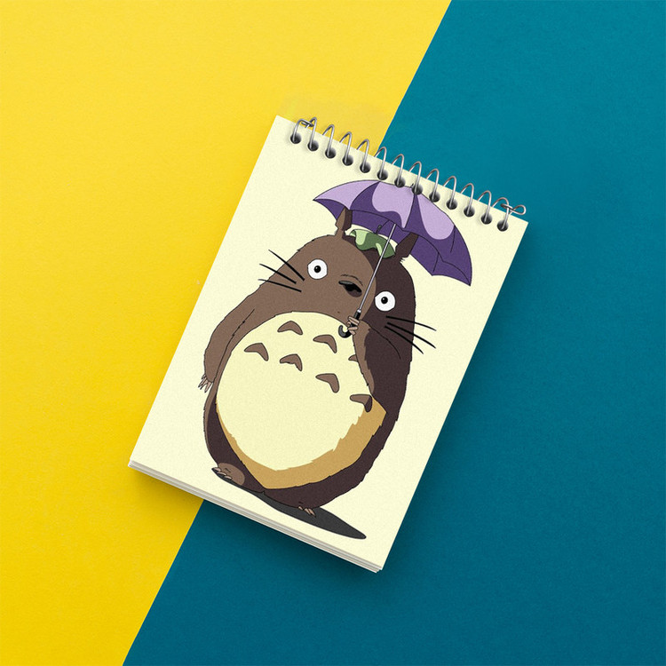 دفتر یادداشت 50 برگ خندالو طرح انیمه توتورو (Totoro) کد N2116