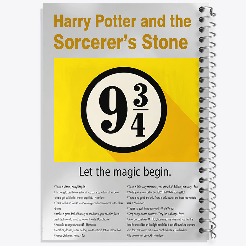 دفتر مشق 100 برگ خندالو طرح هری پاتر (Harry Potter) کد F13859
