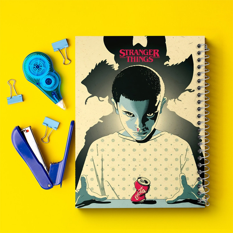 دفتر ژورنال نویسی 50 برگ خندالو مدل نقطه ای طرح استرنجر تینگز (Stranger Things) کد F10165