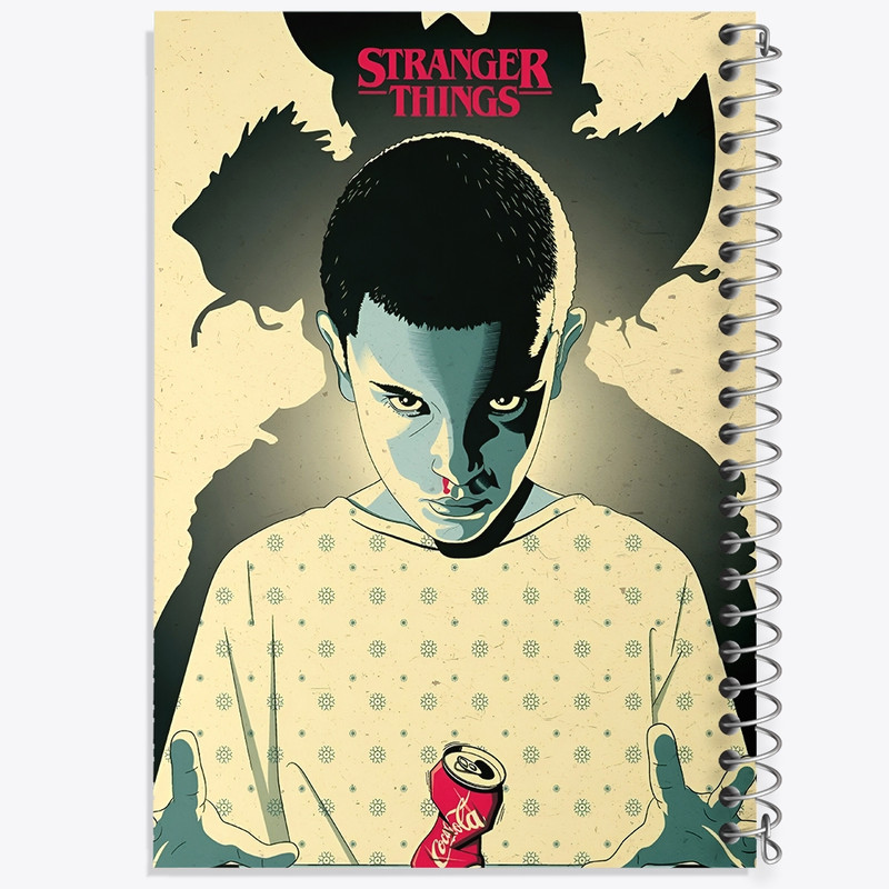 دفتر ژورنال نویسی 50 برگ خندالو مدل نقطه ای طرح استرنجر تینگز (Stranger Things) کد F10165