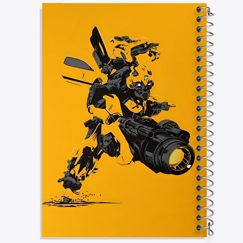 دفتر مشق 100 برگ خندالو طرح زنبور عسل (Bumblebee) کد F10748
