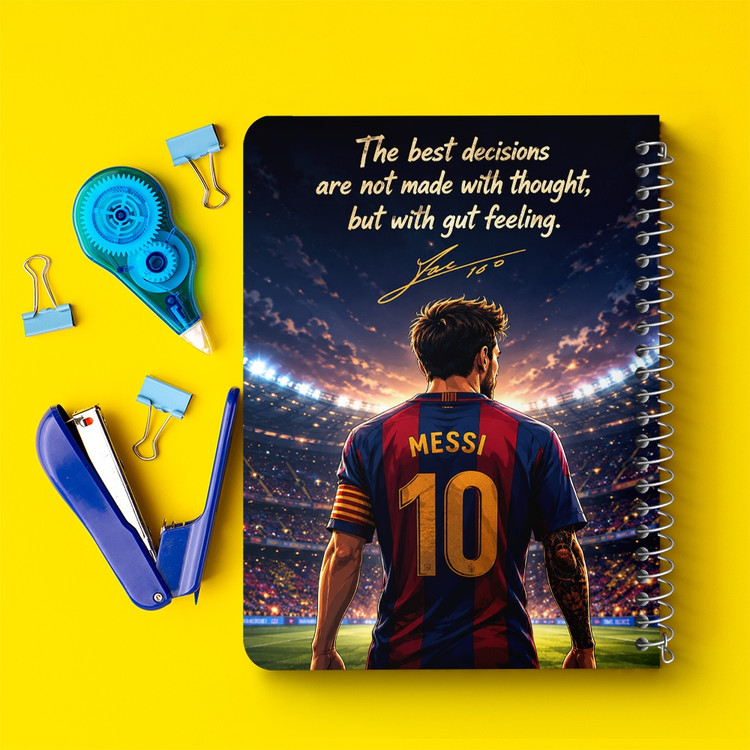 دفتر طراحی 50 برگ خندالو طرح لیونل مسی (Lionel Messi) کد F14684