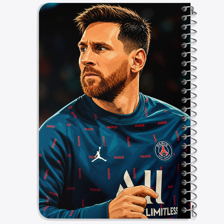 دفتر طراحی 50 برگ خندالو طرح لیونل مسی (Lionel Messi) کد F14681