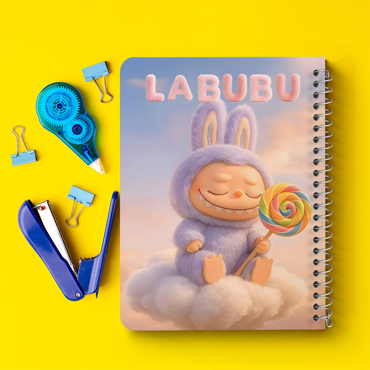 دفتر طراحی 50 برگ خندالو طرح عروسک لابوبو (Labub) کد F14622