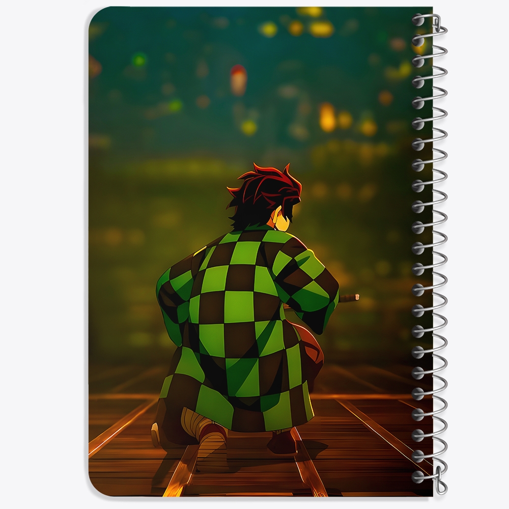 دفتر طراحی 50 برگ خندالو طرح تانجیرو شیطان کش (demon slayer) کد F14541