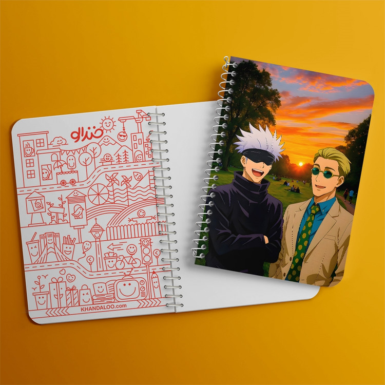 دفتر طراحی 50 برگ خندالو طرح جوجوتسو کایسن (Jujutsu Kaisen) کد F14537