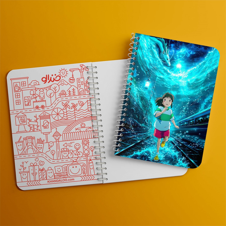 دفتر طراحی 50 برگ خندالو طرح شهر اشباح (Spirited Away) کد F14528