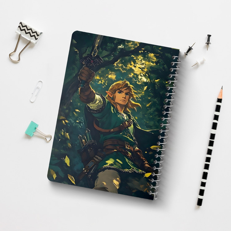 دفتر طراحی 50 برگ خندالو طرح افسانه زلدا (The Legend of Zelda) کد F14524