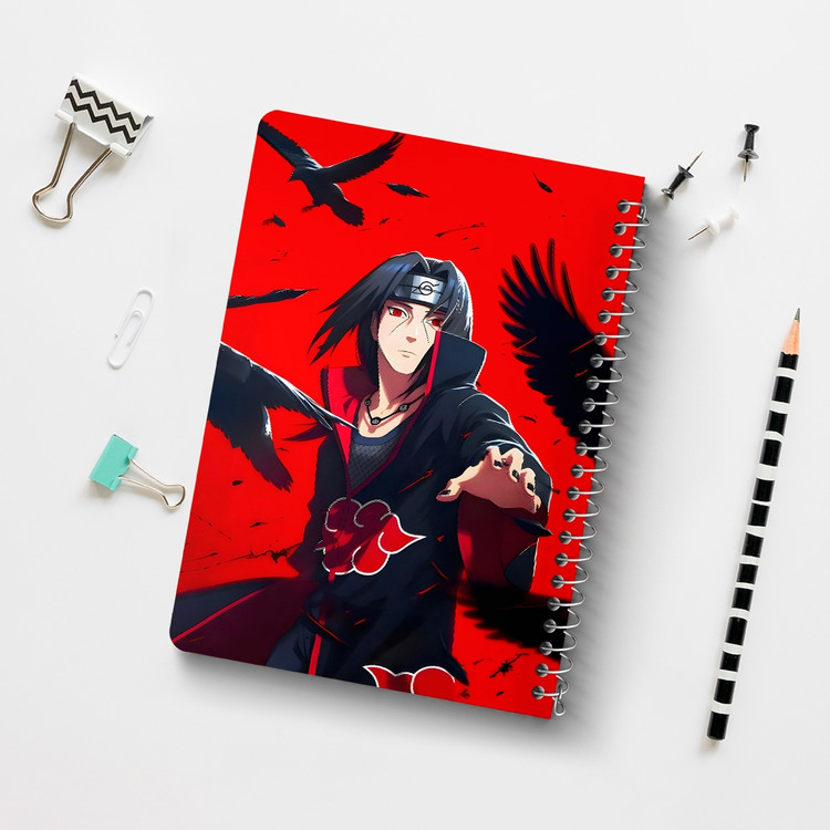 دفتر طراحی 50 برگ خندالو طرح ایتاچی اوچیها ناروتو (Naruto) کد F14483