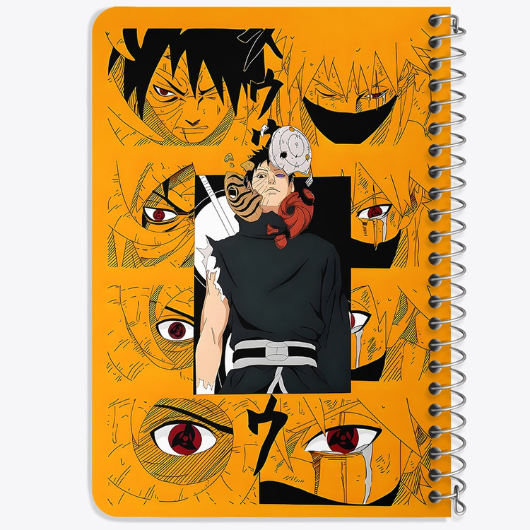 دفتر طراحی 50 برگ خندالو طرح اوبیتو اوچیها ناروتو (Naruto) کد F14476