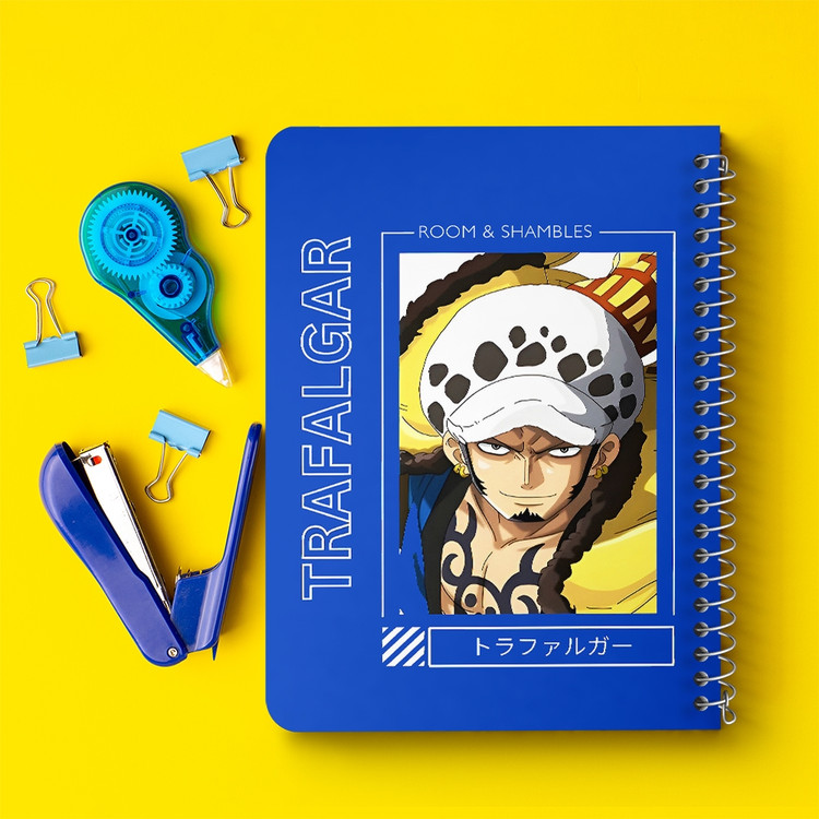 دفتر طراحی 50 برگ خندالو طرح ترافالگار دی وان پیس (One Piece) کد F14464