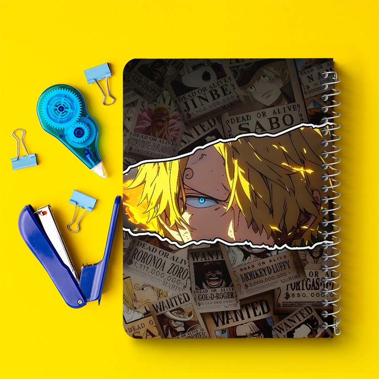 دفتر طراحی 50 برگ خندالو طرح سانجی وان پیس (One Piece) کد F14458