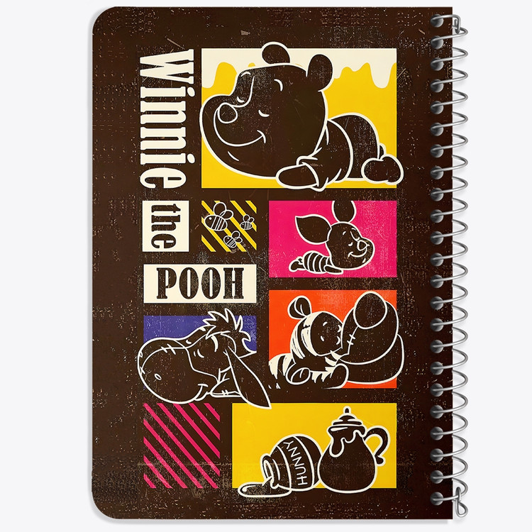 دفتر طراحی 50 برگ خندالو طرح خرس پو (Winnie the Pooh) کد N9795