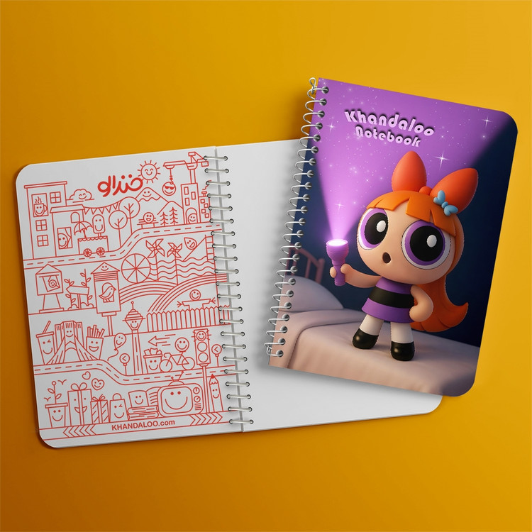 دفتر طراحی 50 برگ خندالو طرح پاورپاف گرلز (The Powerpuff Girls) کد N9769
