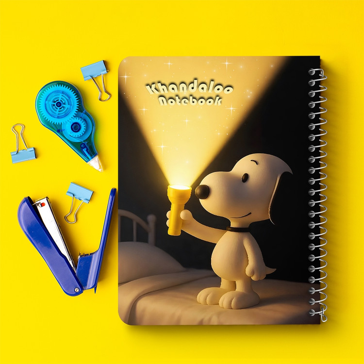 دفتر طراحی 50 برگ خندالو طرح اسنوپی (Snoopy) کد N9762
