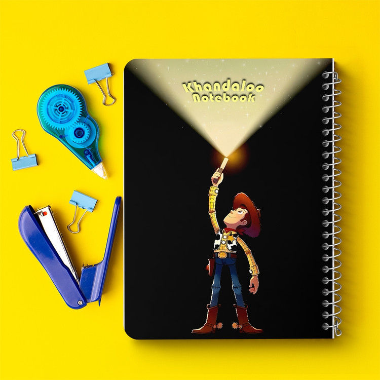 دفتر طراحی 50 برگ خندالو طرح کابوی داستان اسباب بازی ها کد N9715