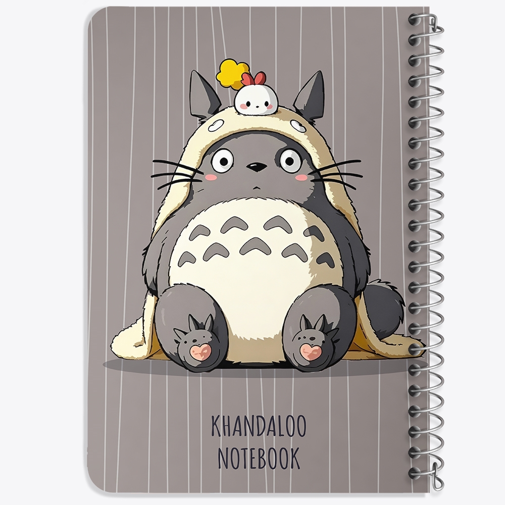 دفتر طراحی 50 برگ خندالو طرح انیمه توتورو (Totoro) کد N9698