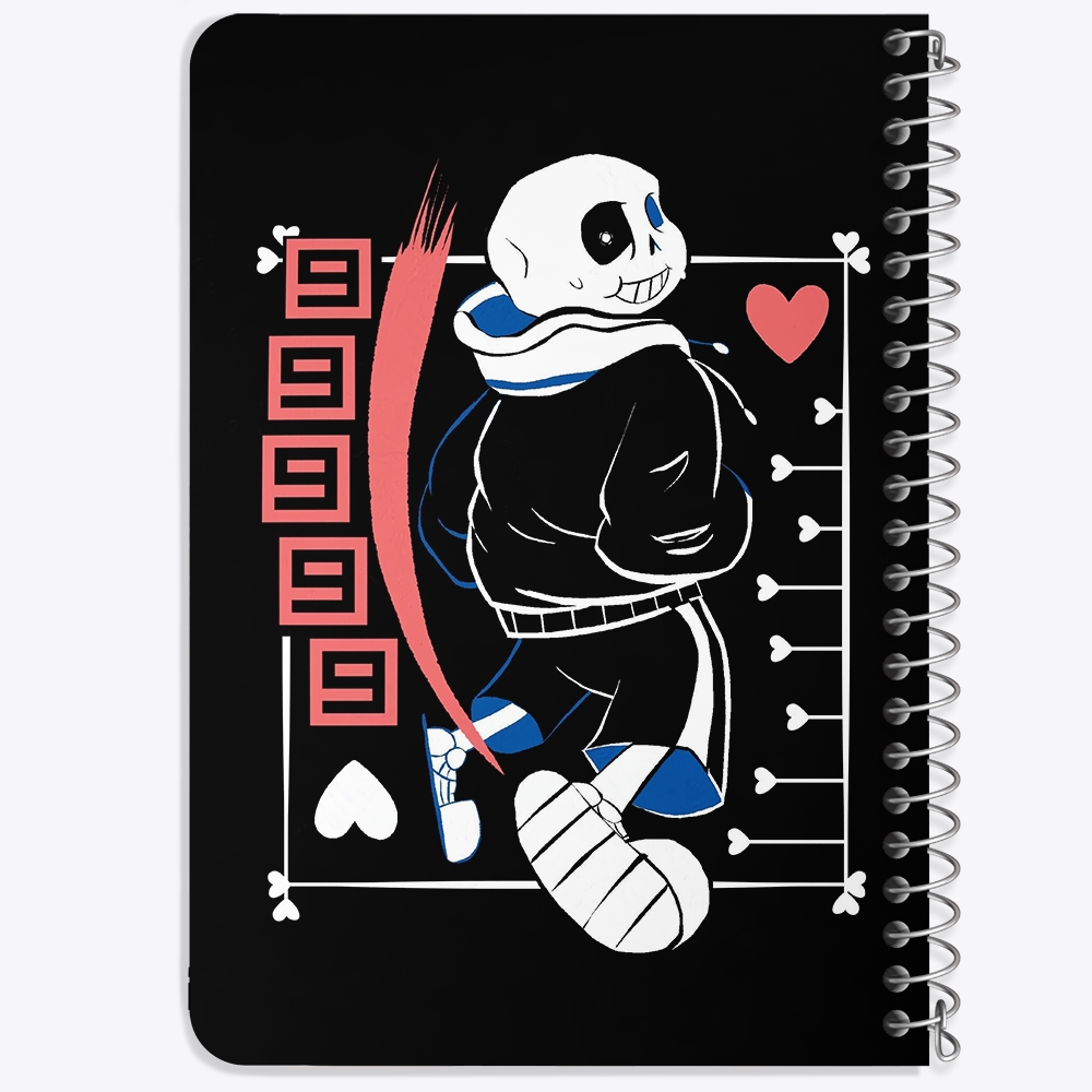 دفتر طراحی 50 برگ خندالو طرح سنس آندرتیل (Undertale) کد N9684