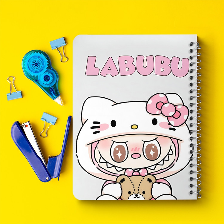 دفتر طراحی 50 برگ خندالو طرح عروسک لابوبو (Labubu) کد N9667