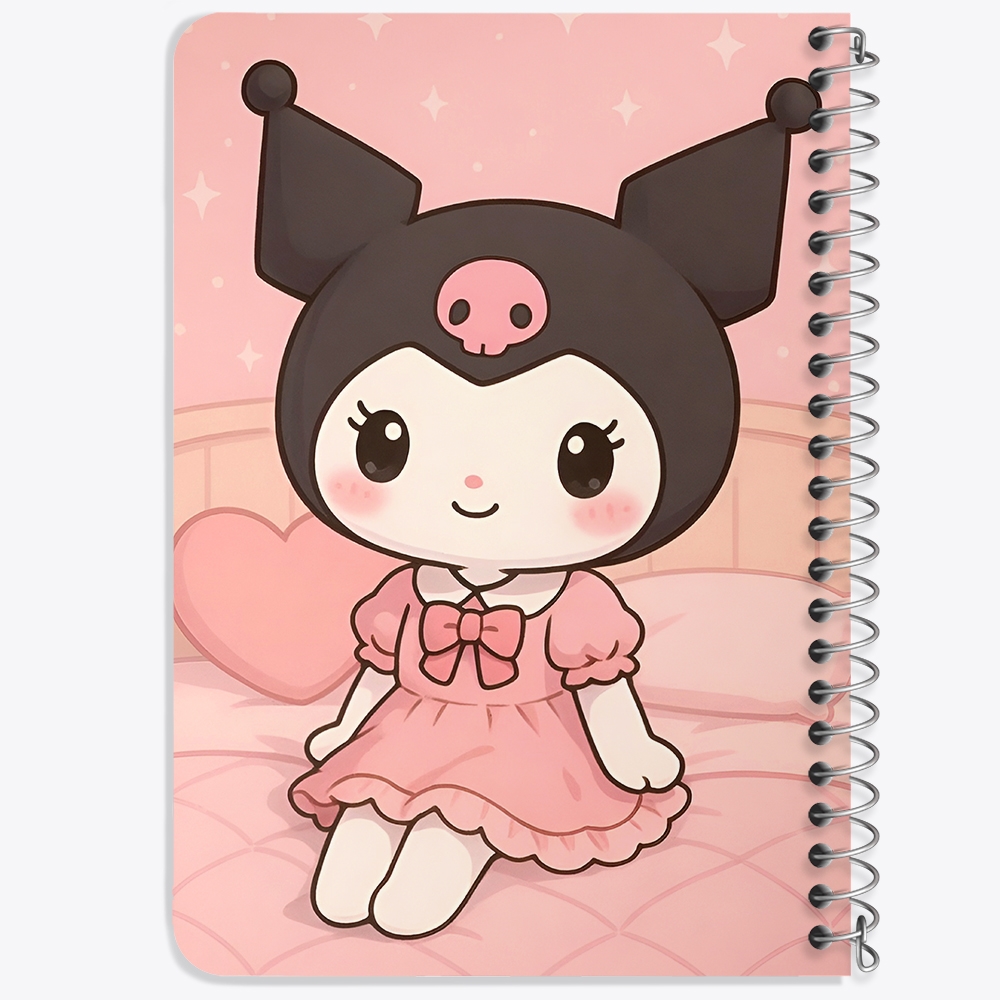 دفتر طراحی 50 برگ خندالو طرح کرومی (Kuromi) کد N9658
