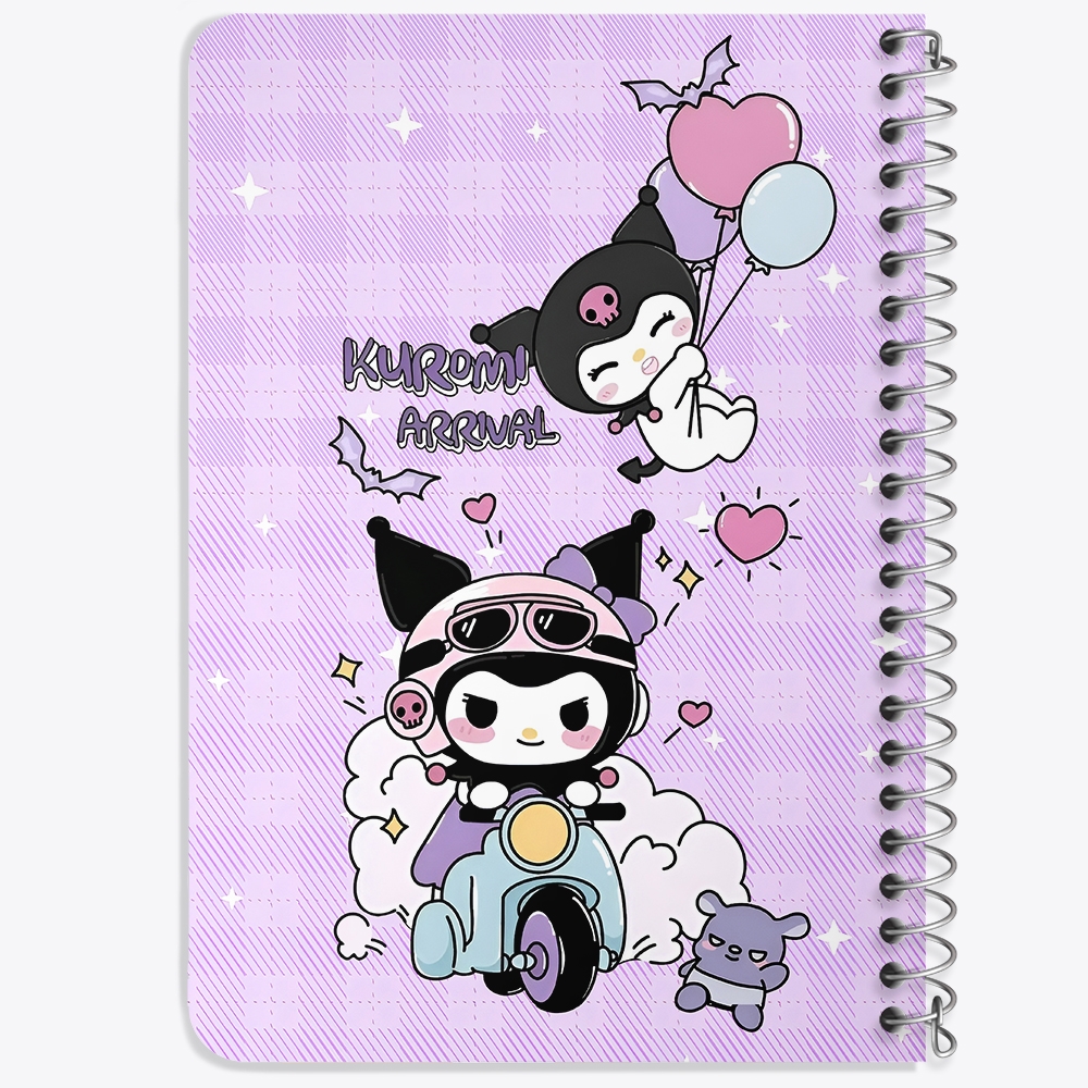 دفتر طراحی 50 برگ خندالو طرح کرومی (Kuromi) کد N9651