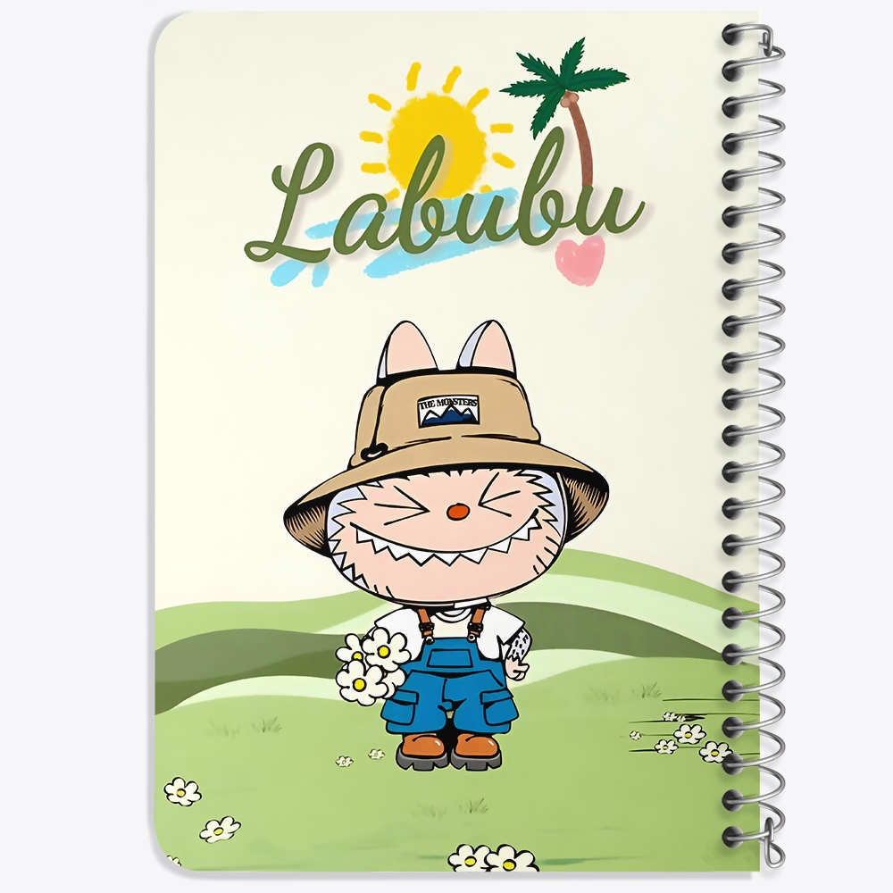 دفتر طراحی 50 برگ خندالو طرح عروسک لابوبو (Labubu) کد N9634