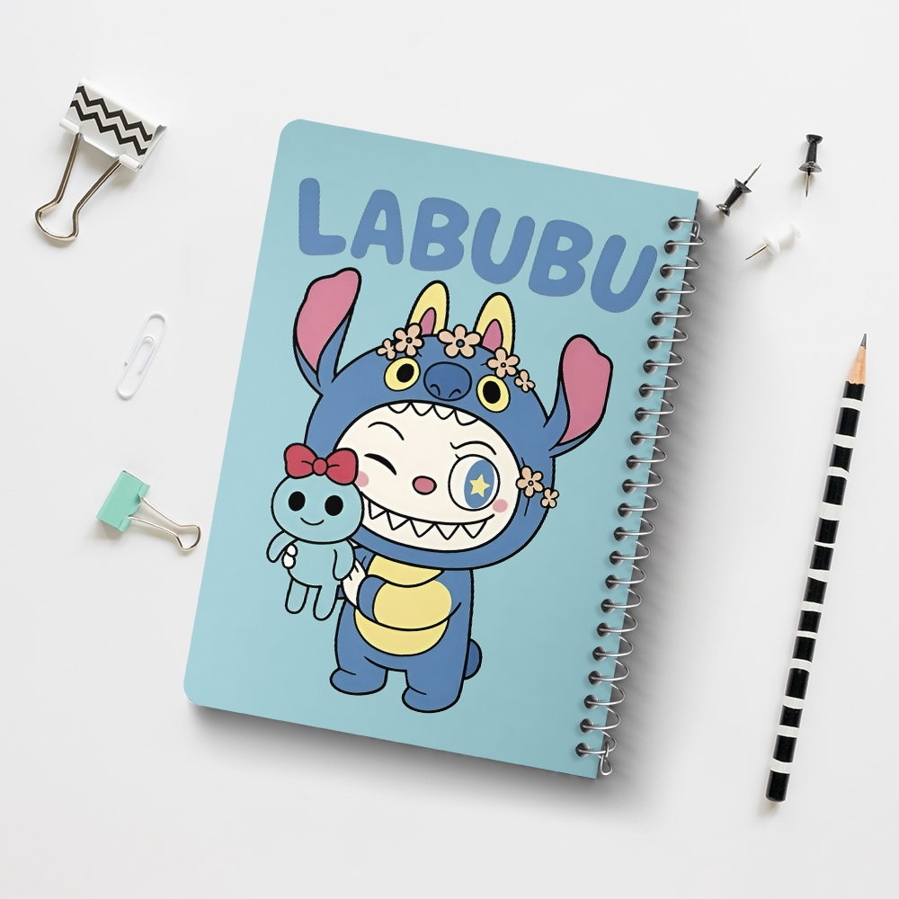 دفتر طراحی 50 برگ خندالو طرح عروسک لابوبو (Labubu) کد N9618