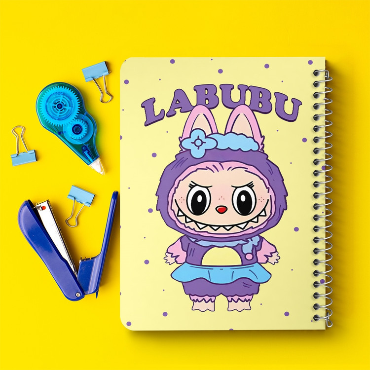 دفتر طراحی 50 برگ خندالو طرح عروسک لابوبو (Labubu) کد N9617