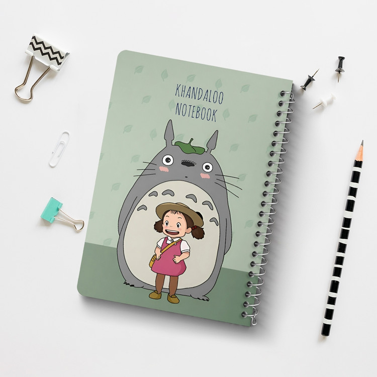 دفتر طراحی 50 برگ خندالو طرح انیمه توتورو (Totoro) کد N9609